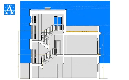 Section of Townhouse in Málaga